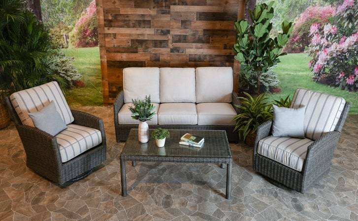 Erwin and Sons Edgewater Outdoor All Weather Wicker Patio Seating