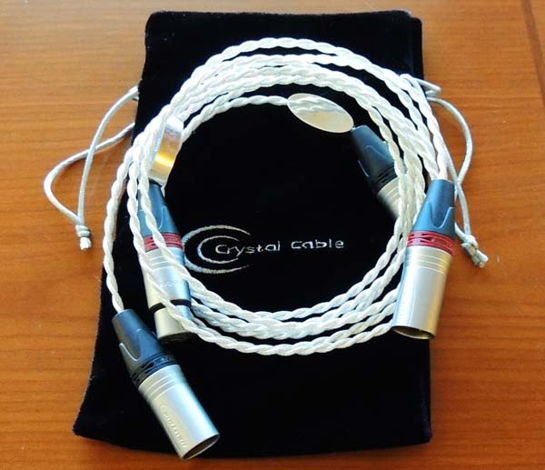 CRYSTAL CABLE DIAMOND REFERENCE 1.5M XLR's, DEALER DEMO...