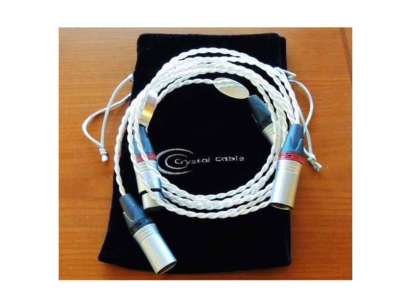 CRYSTAL CABLE DIAMOND REFERENCE 1.5M XLR's, DEALER DEMO, FULL WARRANTY - SAVE 50%!
