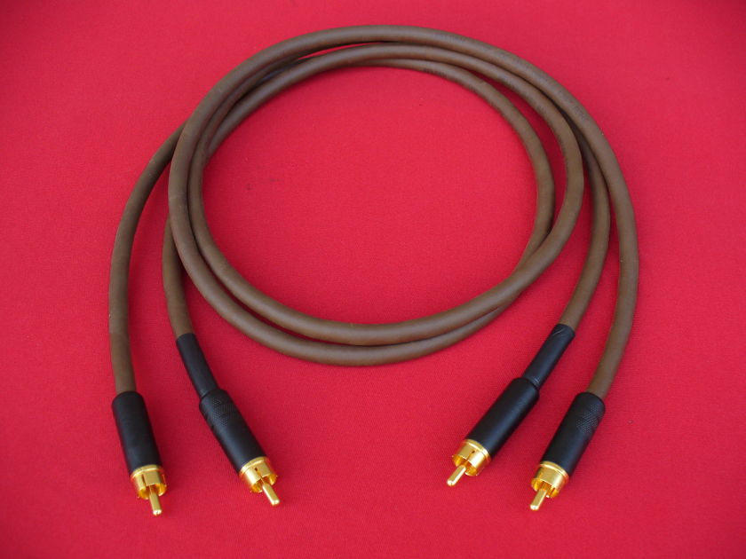 Belden 8402 1 Meter Pair RCA Interconnects Organic Sounding Cables Tube Amps