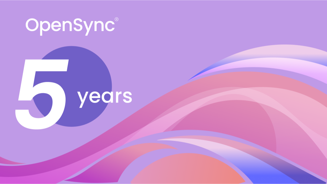 5 year OpenSync anniversary visual