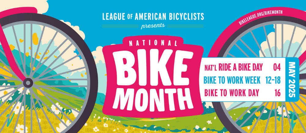 National Bike Month banner