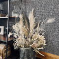 Neutral dried flower arrangement with pampas grass