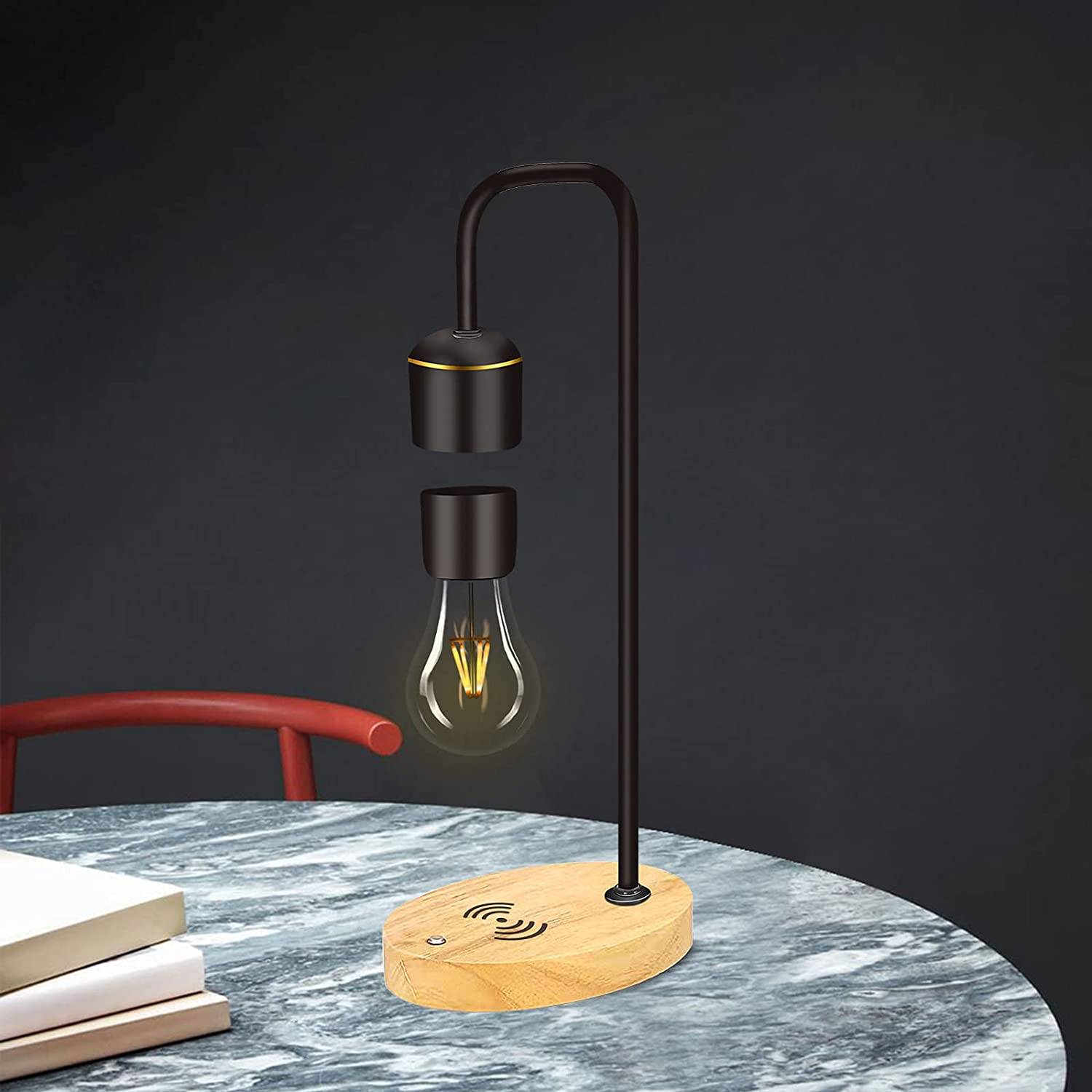 levitation lamp, levitating light bulb, levitating light bulb lamp, magnetic floating lamp,