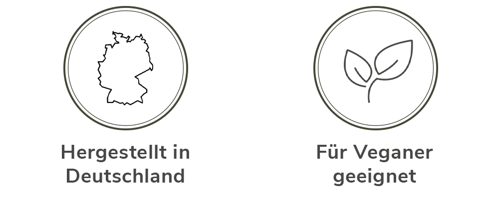 Icons Made in Germany & for vegans
