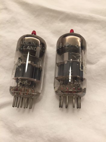 Amperex Bugle Boy 7308 Matched pair NOS 1960s