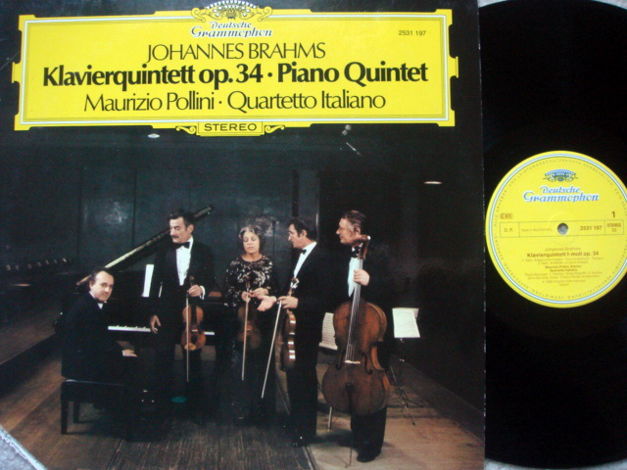 DG / Brahms Piano Quintet Op.34, - POLLINI/QUARTETTO IT...