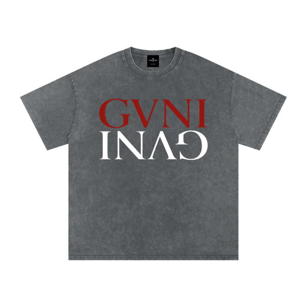 Snow Washed Oversized Cotton T-Shirt - Image 7