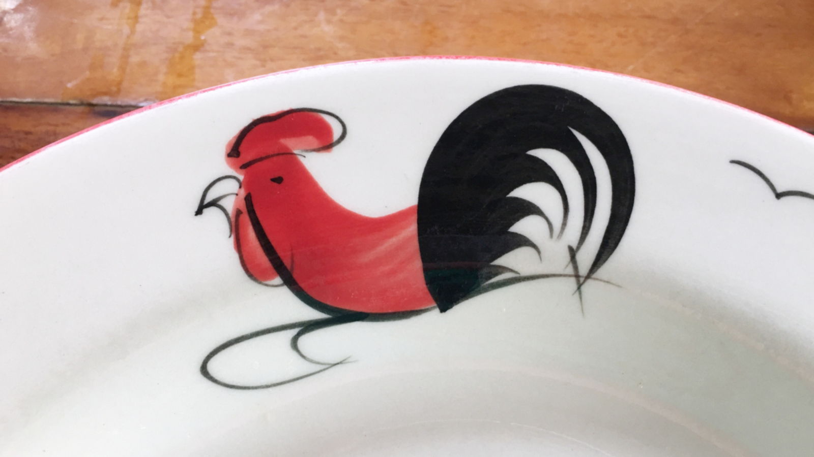 Rooster Design Dinnerware