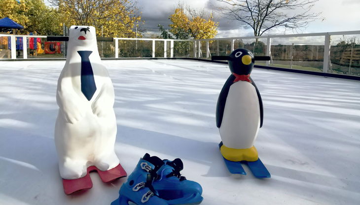 sonnenlandpark winter eislaufbahn quer