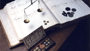 rat hauptbuch mit feinwaage