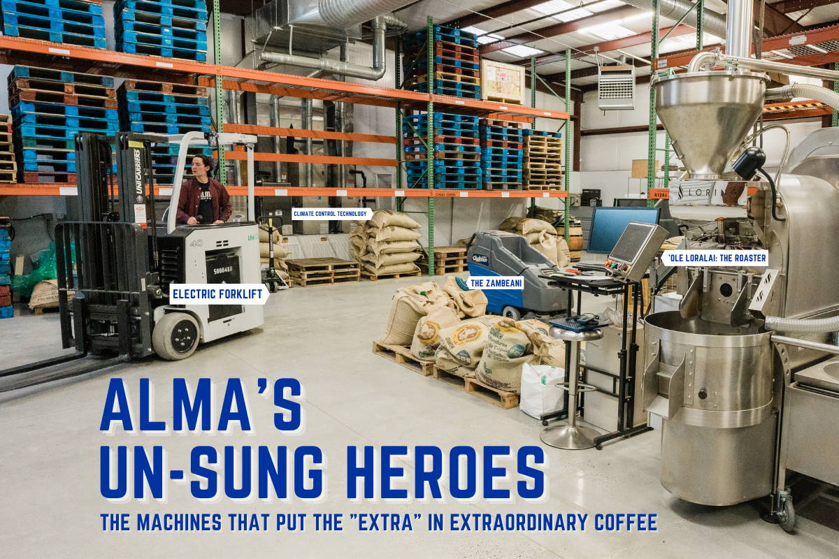 Blog header image: All four of Alma's "un-sung heroes" in a wide shot