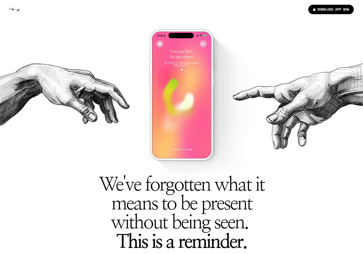 Screenshot of Interlude , from the app websites collection.