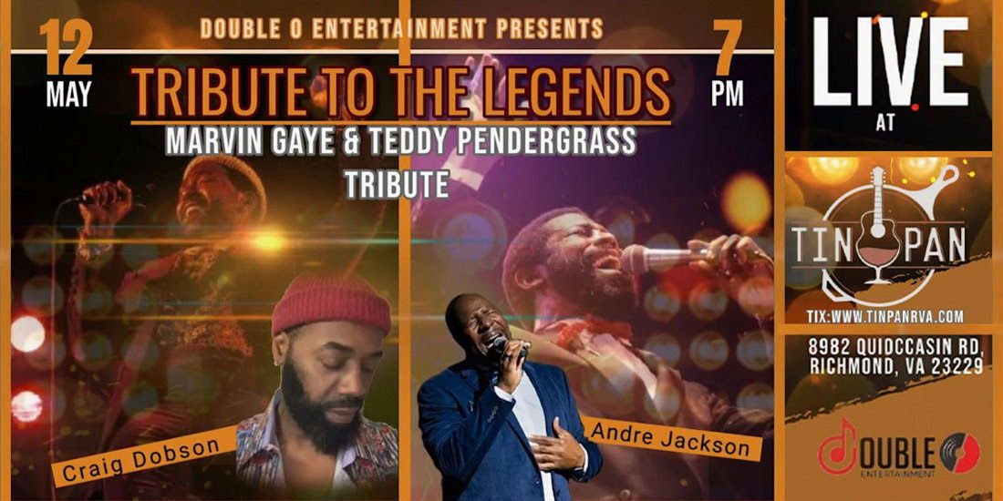Mother's Day R&B Jam: A Tribute to Marvin Gaye & Teddy Pendergrass At The Tin Pan promotional image