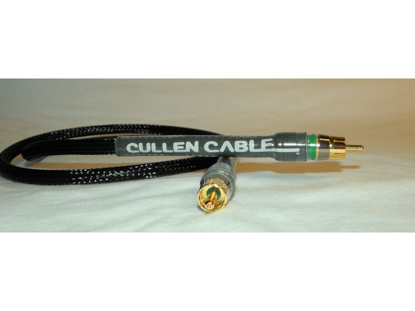 Cullen Cable True 75 Ohm 1.5 Meter  Digital RCA Cable  Made in the USA!