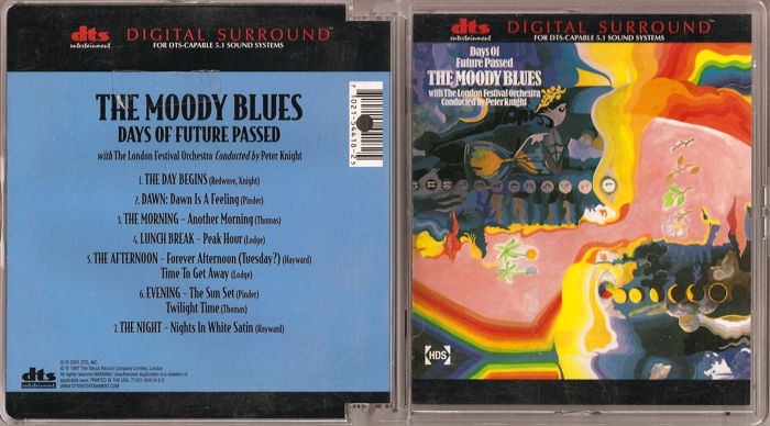 Moody Blues - Days Of Future Passed/Seventh Sojourn DVD...