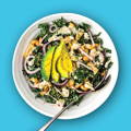 link to kale & goat cheese salad with Spero Sunflower Cream Cheese