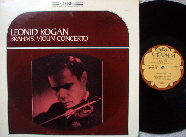 EMI Angel Seraphim / KOGAN-SKONDRASHIN, - Brahms Violin...