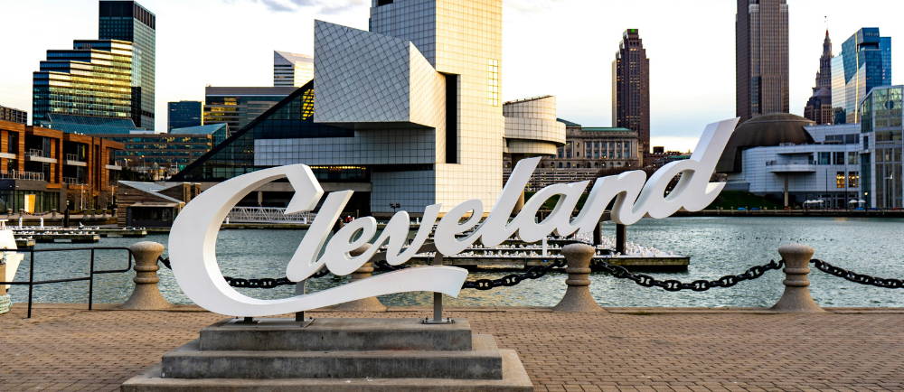 Cleveland, Ohio city sign