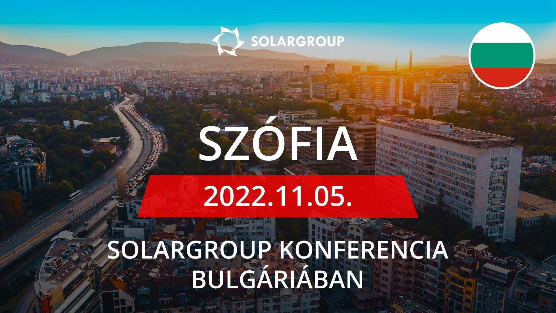 SOLARGROUP konferencia Bulgáriában | November 5., Szófia