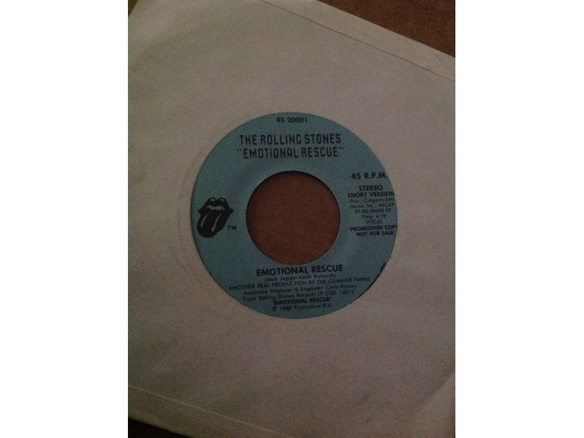Rolling Stones - Emotional Rescue Rolling Stones Records Promo 45 Long/Short Versions NM