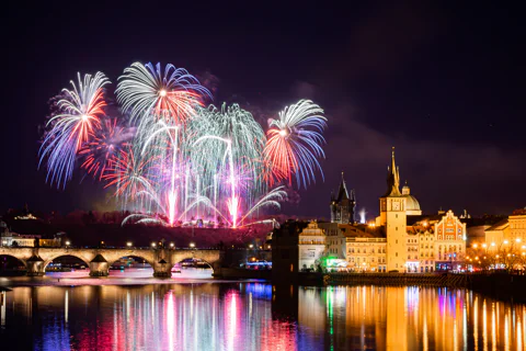 New Year’s Eve on the Vltava river