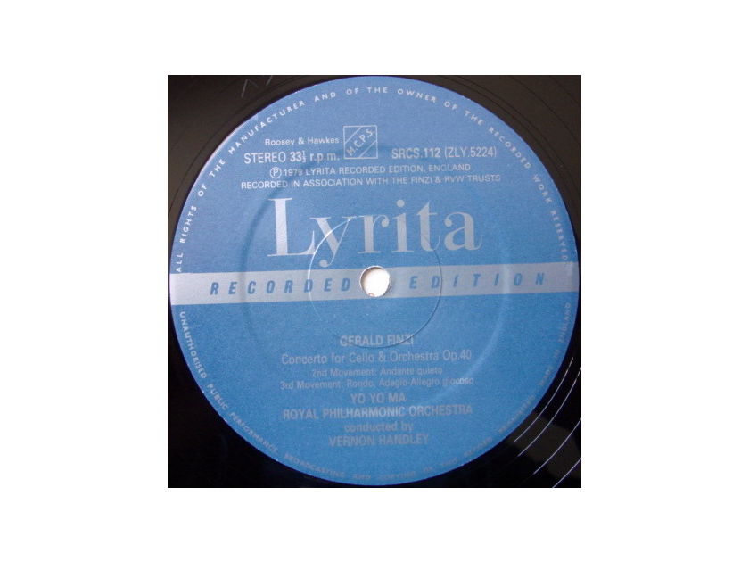 ★Audiophile★ Lyrita-Decca / YO-YO MA, - Finzi Cello Concerto, MINT, TAS LP!