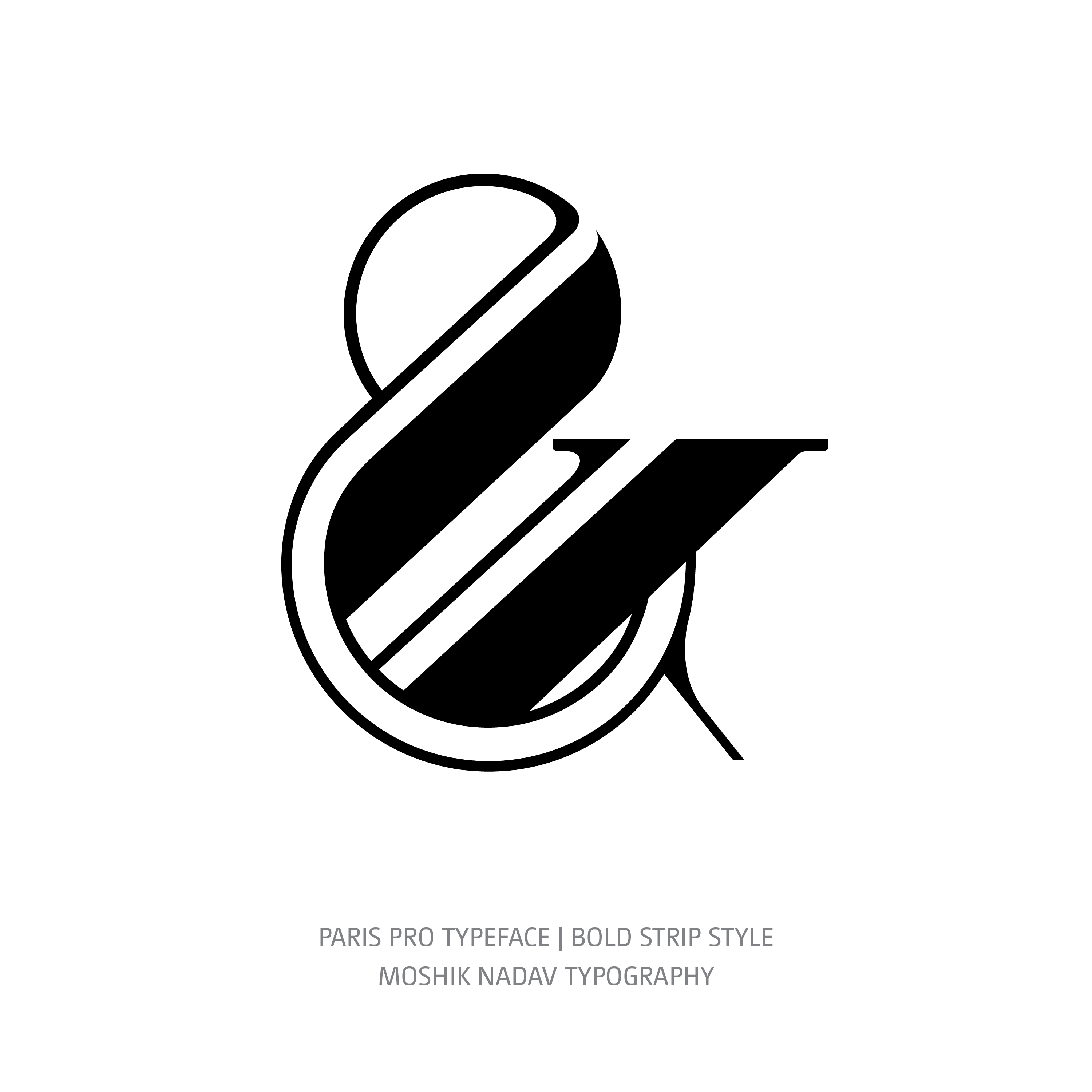 Paris Pro Typeface Bold Strip glyph