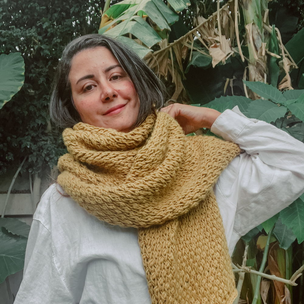 Tunisian Crochet pattern - Rosewood Scarf