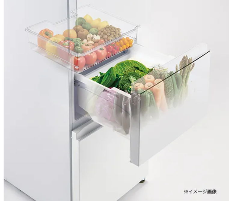 174L大容量野菜室