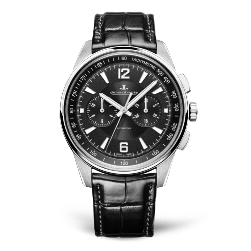Polaris Chronograph Stainless Steel / Black / Alligator