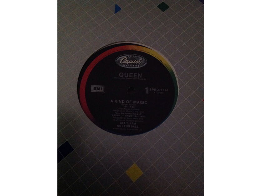 Queen -  A Kind Of Magic(Regular Version + Extended Mix) Capitol Records 12 Inch Promo Single Vinyl NM