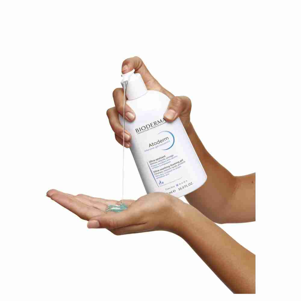 Bioderma Atoderm Intensive Gel Moussant Hydrating Foaming Cleanser - 500Ml - Image 4