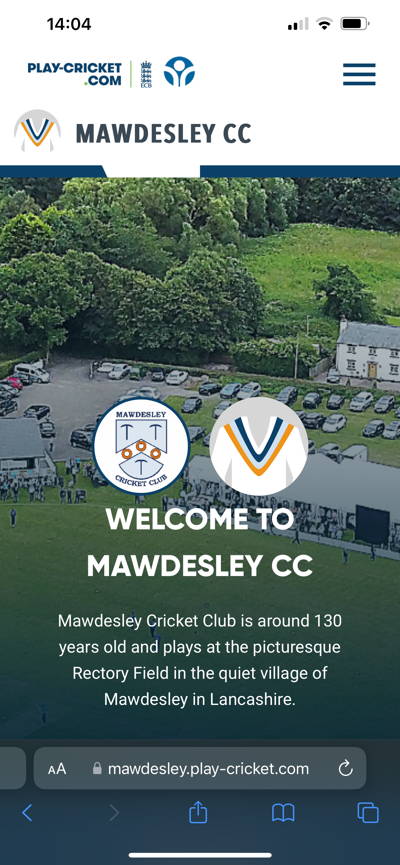 Mawdesley cricket club Cricket Club Logo