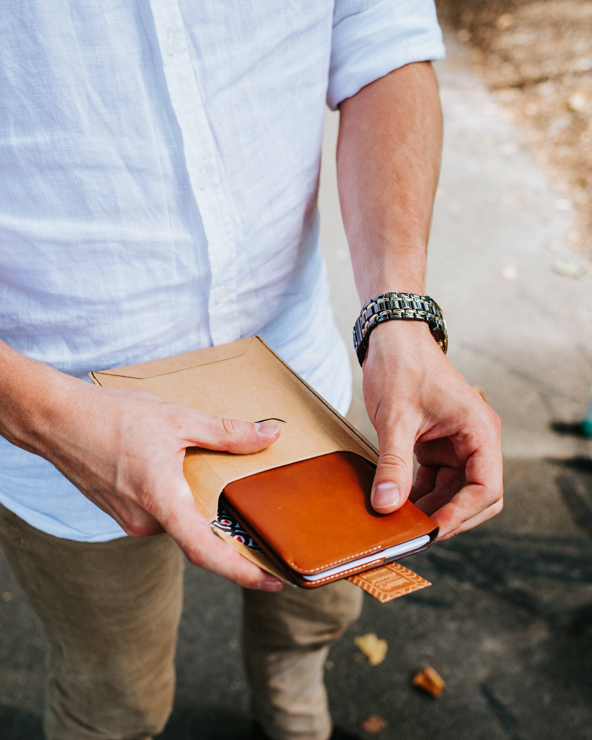 Toast to everyday occasions with the Bellroy Notebook Cover Gift Pack, one of the beer gifts in Manflower Co's drinkable range.