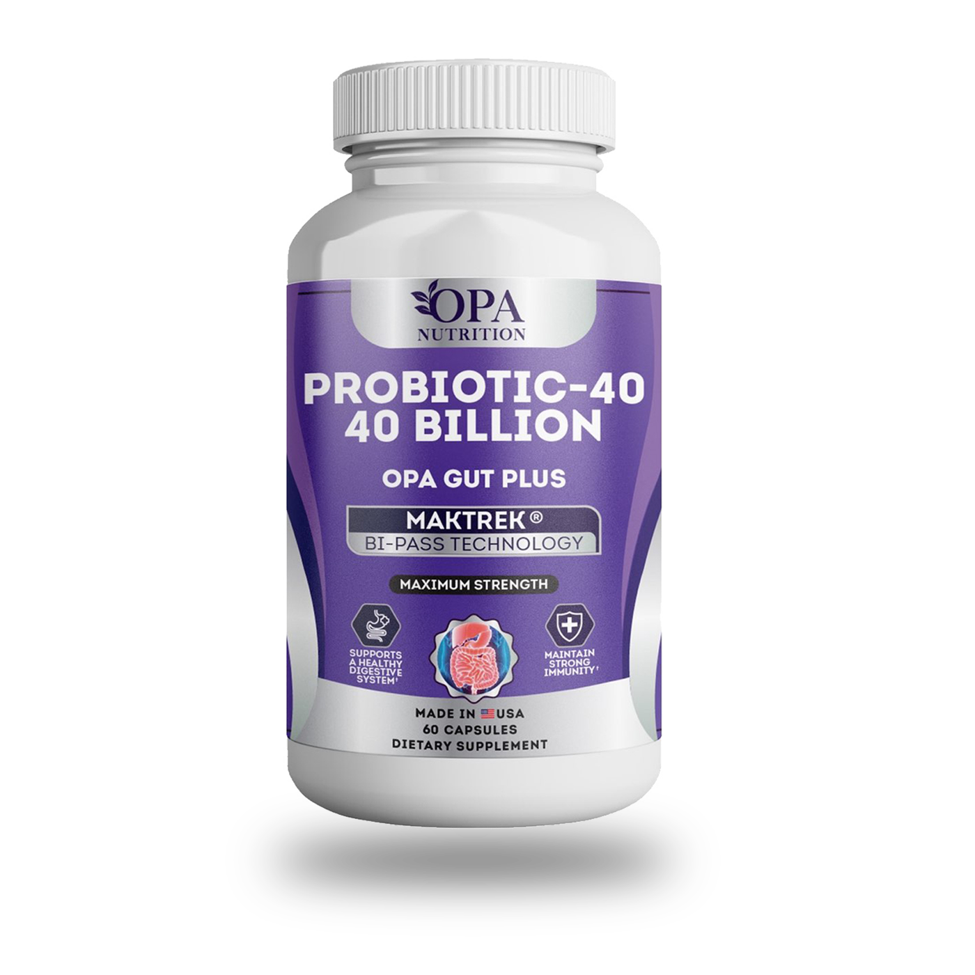 PROBIOTIC FOR MEN AND WOMEN FOR STOMACH ACID RESISTANT - 60 CT