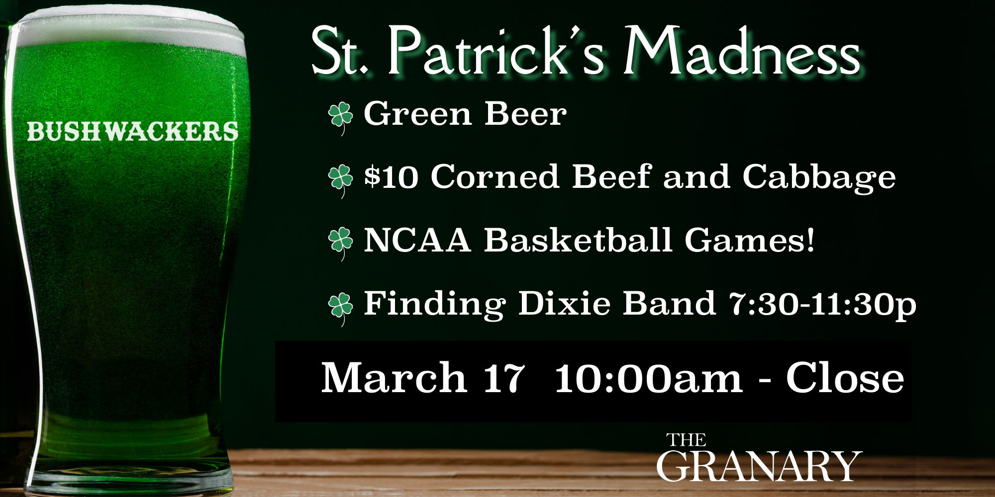 St. Patrick's Madness promotional image