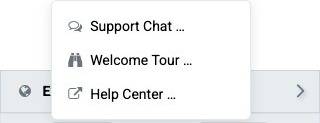 Help Menu open at the bottom of the Navigation pane