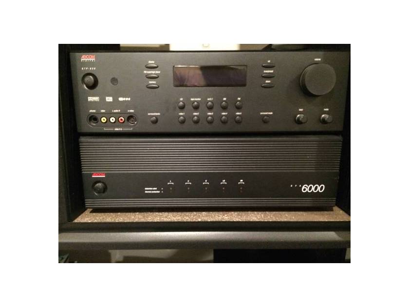 Adcom GTP-830, GFA 6000 Amp and Preamp Components