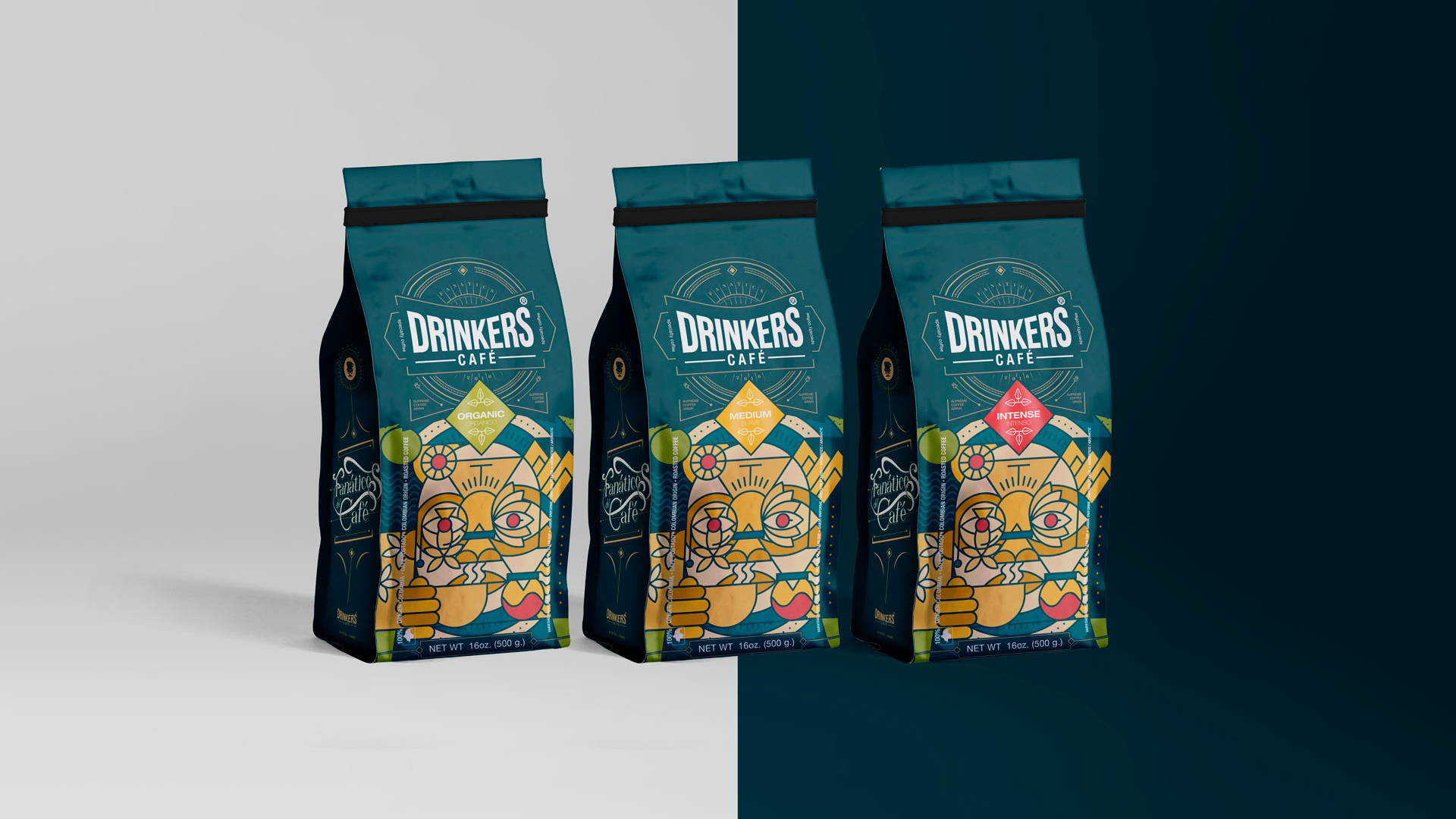 Featured image for Drinkers' Coffee Bags Come With Striking Linework Illustrations