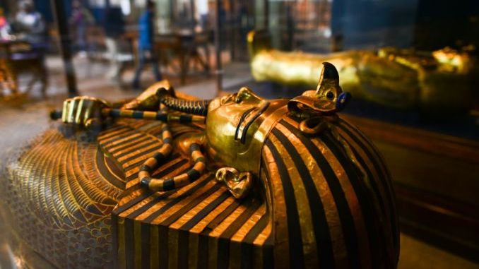 Tutankhamen exhibit at the Egyptian Museum
