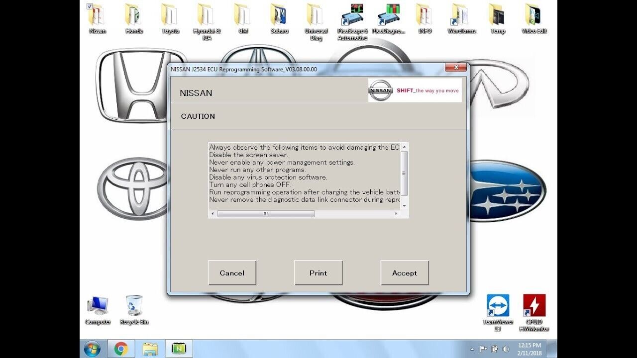 Nissan NERS Offline+Programmierung Kalibrierungsdateien J2534 Diagnose-Software