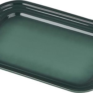 Le Creuset Stoneware Oval Serving Platter, 16.25", Green