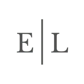 Logo featuring the letters "E" and "L" separated by a vertical double bar line.