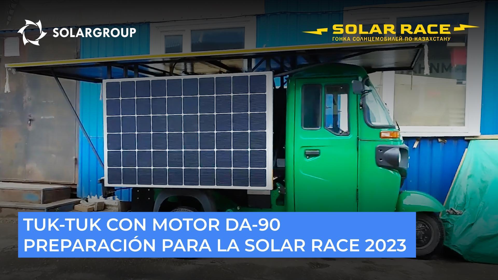 Tuk-tuk con motor en "Slavyanka" participará en la carrera de móviles solares Solar Race 2023