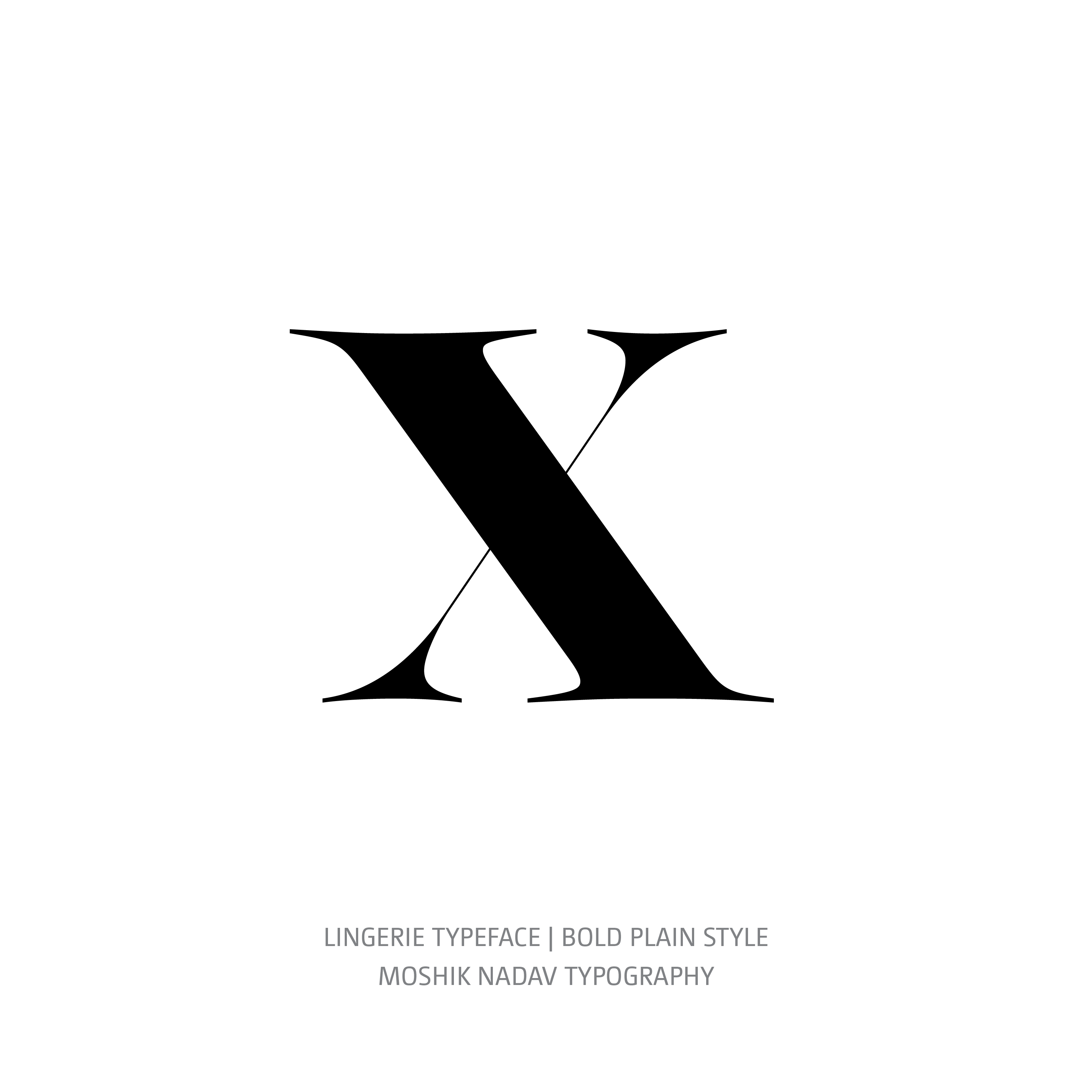Lingerie Typeface Bold Plain x