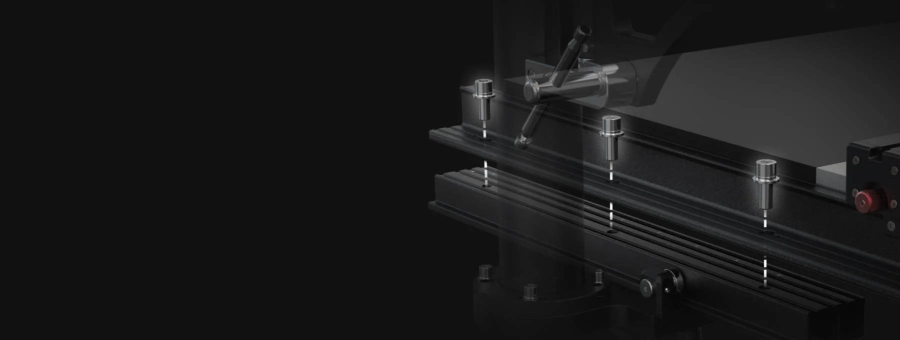 universal overhead guard table saw accessory Shark S10 quickly installs on any saw with a L shaped rear rail for enhanced safety and functionality