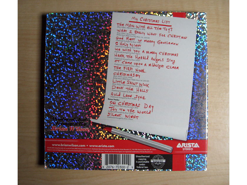 Brian Wilson  - What I Really Want For Christmas - GLITTER DIGIPAK - 2005 Arista 82876-70300-2