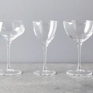 Bormioli Rocco Cocktail Glasses from Italy, Set of 4, 4 Styles