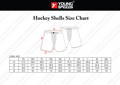 hockey shells size chart